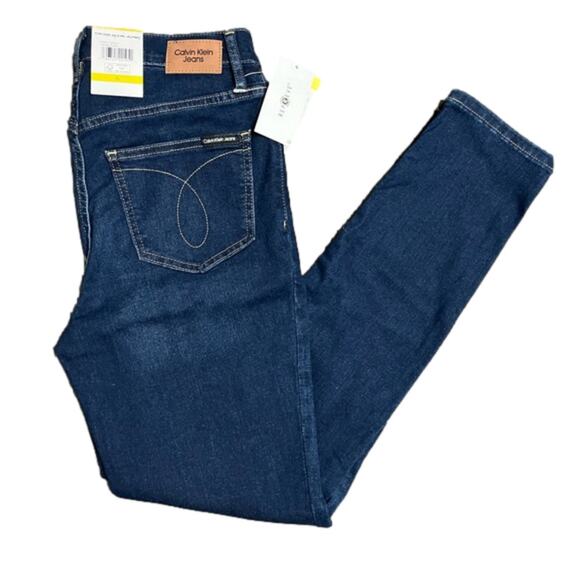Calvin Klein Women's Jeans High Rise Skinny Blue Jean Size 6 NWT - Picture 1 of 9